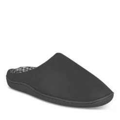 Chaussons NOIR Homme Motif Uni A Enfiler
