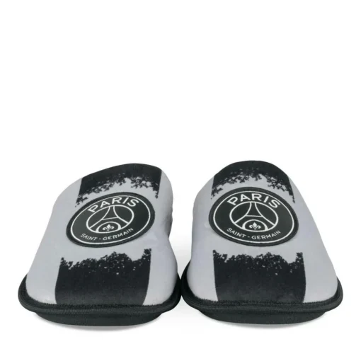 Chaussons NOIR Homme Motif Uni A Enfiler