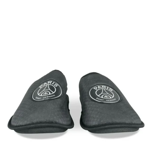 Chaussons NOIR Homme Motif Uni A Enfiler