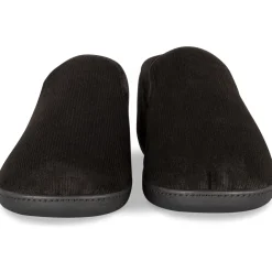 Chaussons NOIR Homme Motif Uni A Enfiler