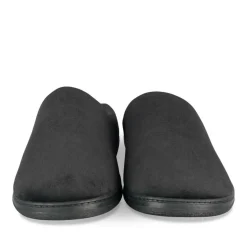 Chaussons NOIR Homme Motif Uni A Enfiler