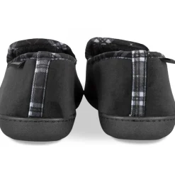Chaussons NOIR Homme Motif Uni A Enfiler