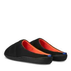 Chaussons NOIR Homme Motif Uni A Enfiler