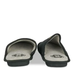 Chaussons NOIR Homme Motif Uni A Enfiler