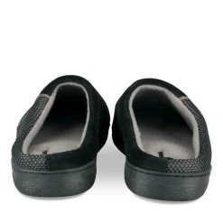 Chaussons NOIR Homme Motif Uni A Enfiler