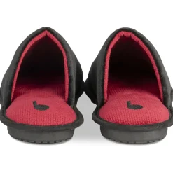 Chaussons NOIR Homme Motif Uni A Enfiler