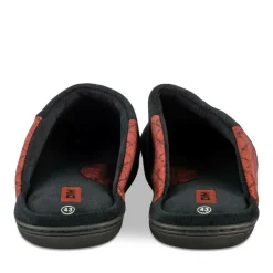Chaussons NOIR Homme Motif Uni A Enfiler