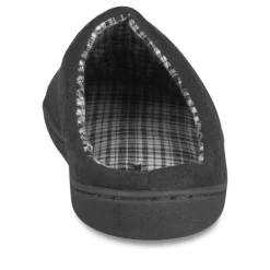 Chaussons NOIR Homme Motif Uni A Enfiler