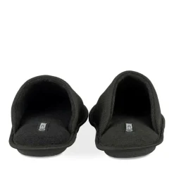 Chaussons NOIR Homme Motif Uni A Enfiler