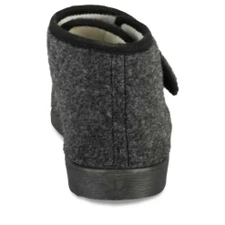 Chaussons NOIR Homme Motif Uni Scratch