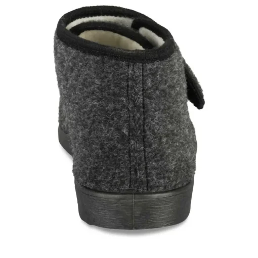 Chaussons NOIR Homme Motif Uni Scratch