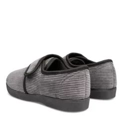 Chaussons NOIR Homme Motif Uni Scratch