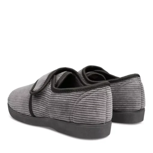Chaussons NOIR Homme Motif Uni Scratch