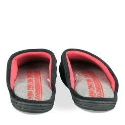 Chaussons NOIR Homme Motif Uni A Enfiler