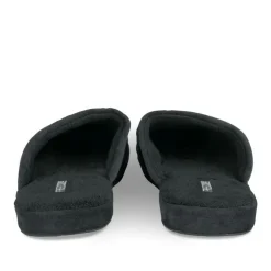 Chaussons NOIR Homme Motif Uni A Enfiler