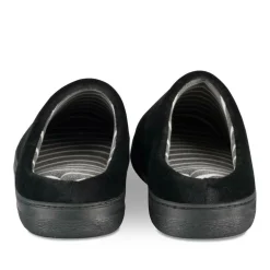 Chaussons NOIR Homme Motif Uni A Enfiler