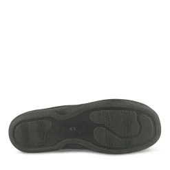 Chaussons NOIR Homme Motif Uni A Enfiler