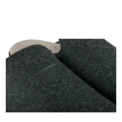 Chaussons NOIR Homme Motif Uni A Enfiler