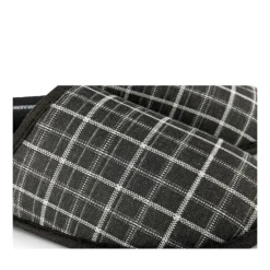 Chaussons NOIR Homme Motif Carreaux A Enfiler