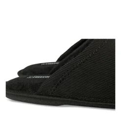 Chaussons NOIR Homme Motif Uni A Enfiler