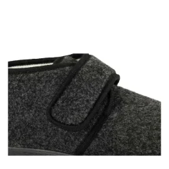 Chaussons NOIR Homme Motif Uni Scratch