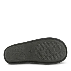 Chaussons NOIR Homme Motif Uni A Enfiler