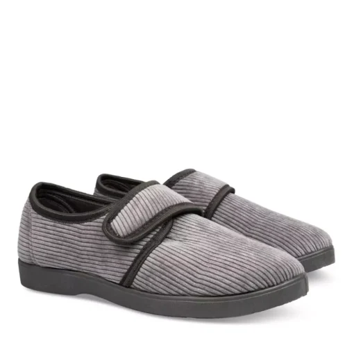 Chaussons NOIR Homme Motif Uni Scratch
