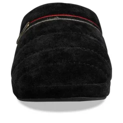 Chaussons NOIR Homme Motif Uni A Enfiler