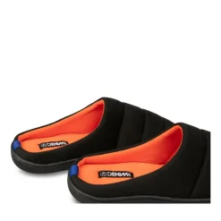 Chaussons NOIR Homme Motif Uni A Enfiler