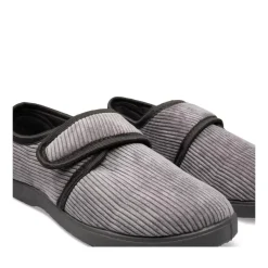 Chaussons NOIR Homme Motif Uni Scratch
