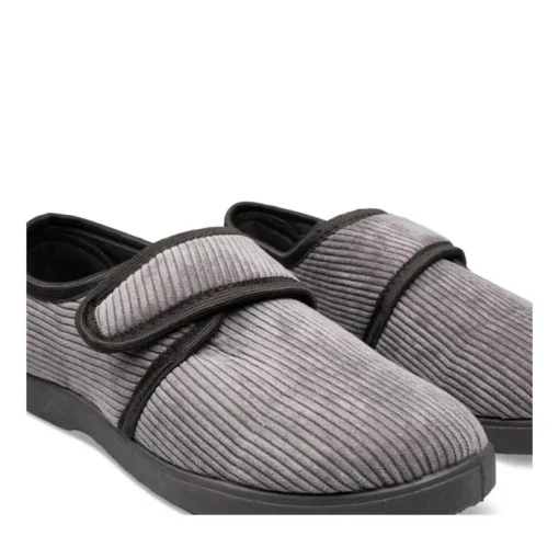 Chaussons NOIR Homme Motif Uni Scratch