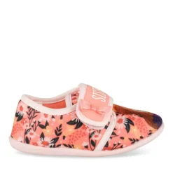 Chaussons ORANGE Fille Motif Multicolore A Enfiler
