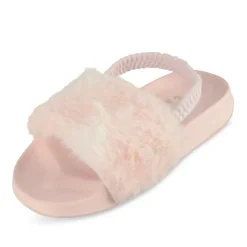 Chaussons ORANGE Fille Motif Uni Elastique
