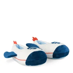 Chaussons Peluche Avion BLANC TAMS
