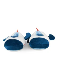 Chaussons Peluche Avion BLANC TAMS