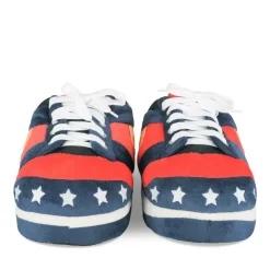 Chaussons Peluche Basketball BLEU DENIM SIDE