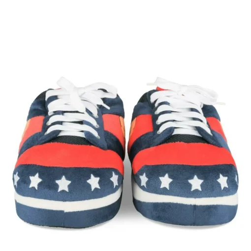 Chaussons Peluche Basketball BLEU DENIM SIDE