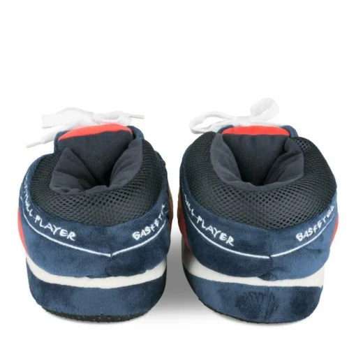 Chaussons Peluche Basketball BLEU DENIM SIDE
