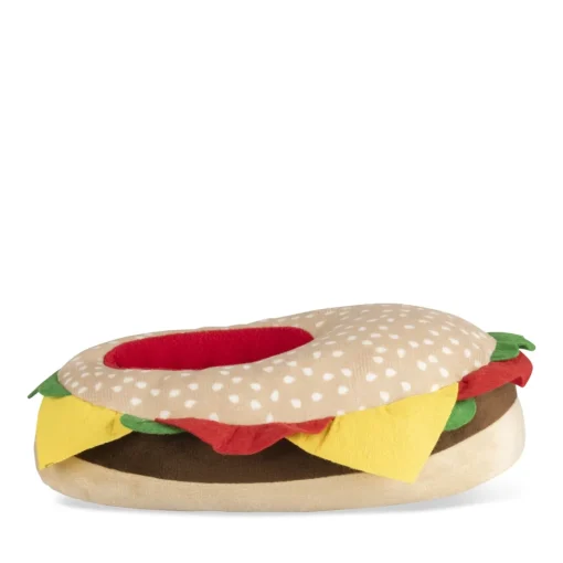 Chaussons Peluche Burger MULTICOLOR DENIM SIDE