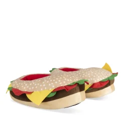 Chaussons Peluche Burger MULTICOLOR DENIM SIDE