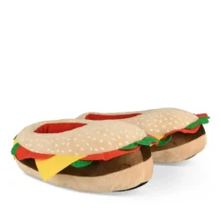 Chaussons Peluche Burger MULTICOLOR DENIM SIDE