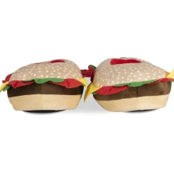 Chaussons Peluche Burger MULTICOLOR DENIM SIDE