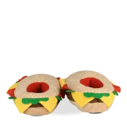 Chaussons Peluche Burger MULTICOLOR DENIM SIDE