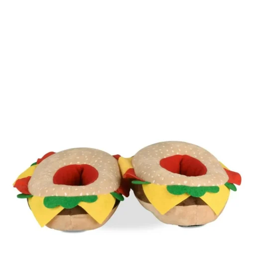 Chaussons Peluche Burger MULTICOLOR DENIM SIDE