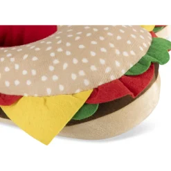 Chaussons Peluche Burger MULTICOLOR DENIM SIDE