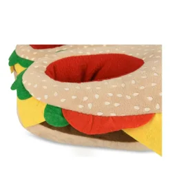 Chaussons Peluche Burger MULTICOLOR DENIM SIDE