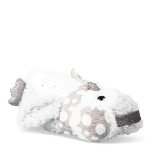 Chaussons Peluche Chouette GRIS MERRY SCOTT