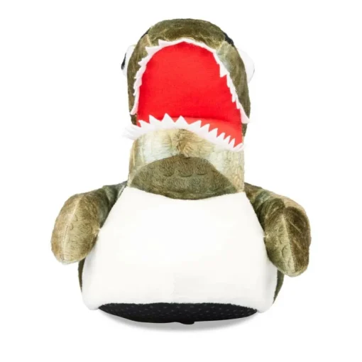 Chaussons Peluche Dinosaure VERT DENIM SIDE