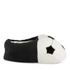 Chaussons Peluche Football NOIR TAMS