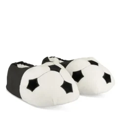 Chaussons Peluche Football NOIR TAMS